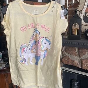 The Children's Place Yellow Unicorn Graphic Tee